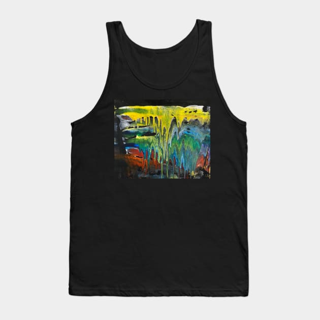 Paint splattered Tank Top by Art Quilts by Rhonda